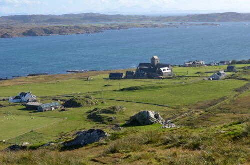 The abbey from above.